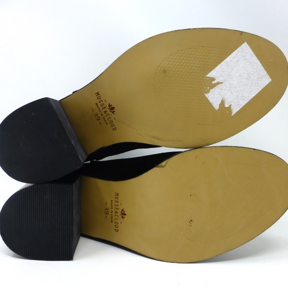 Musse & Cloud Studded Boot Black Velvet Spain NEW - Picture 7 of 8